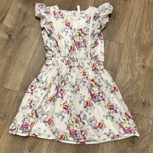 Disney X Janie And Jack - Alice In Wonderland White Cotton Dress - Size 7